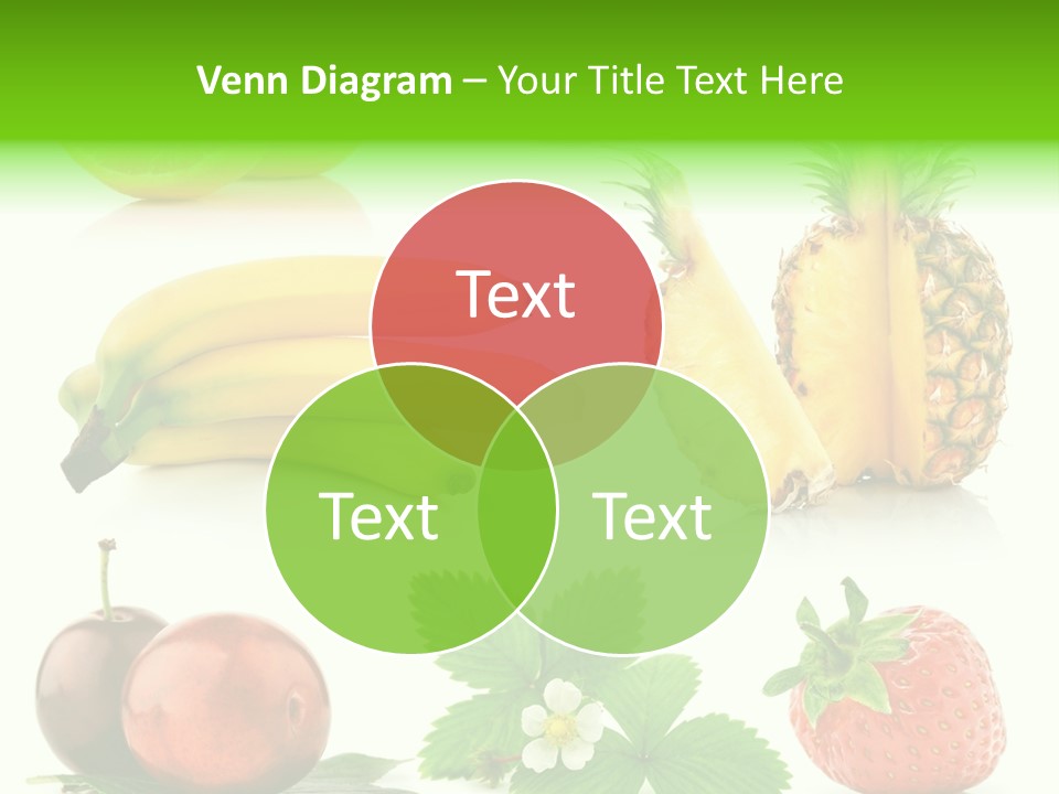 Fruit Yellow Collection PowerPoint Template