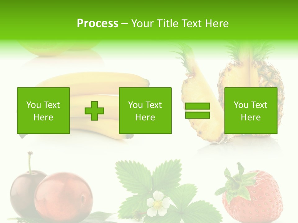 Fruit Yellow Collection PowerPoint Template