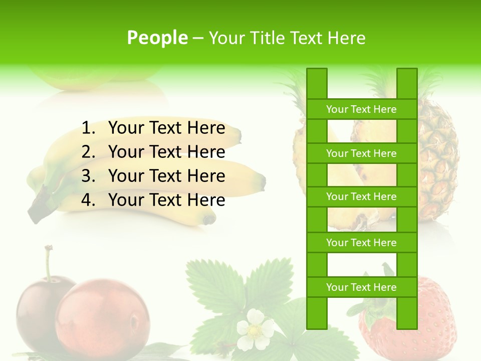 Fruit Yellow Collection PowerPoint Template