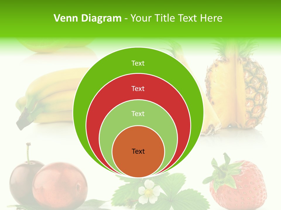 Fruit Yellow Collection PowerPoint Template