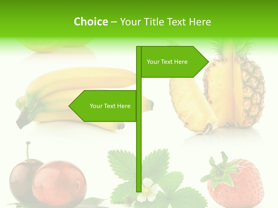 Fruit Yellow Collection PowerPoint Template
