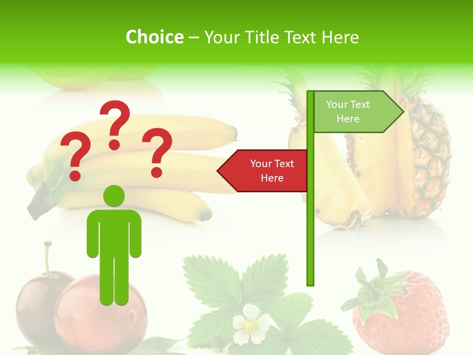 Fruit Yellow Collection PowerPoint Template