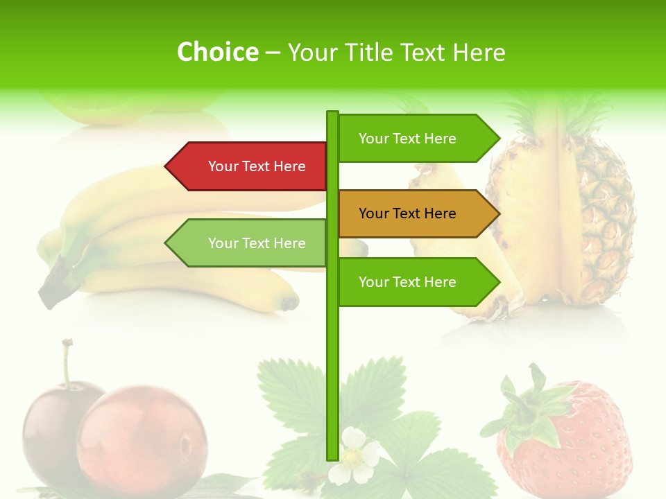 Fruit Yellow Collection PowerPoint Template