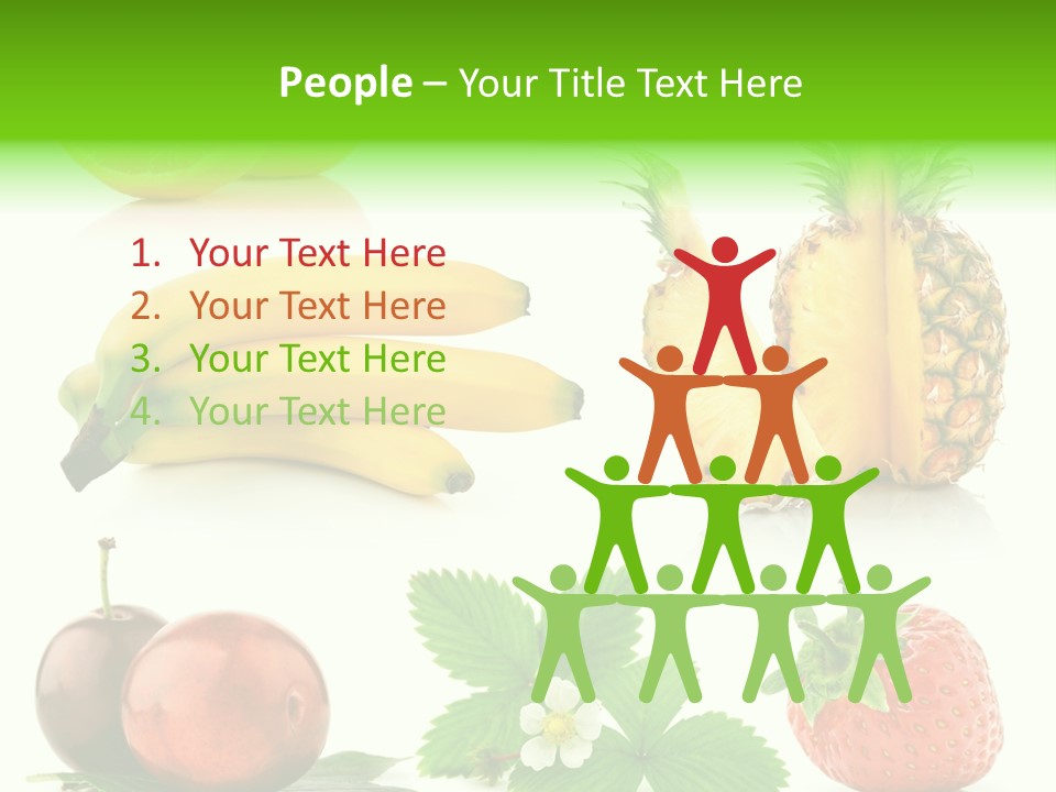 Fruit Yellow Collection PowerPoint Template