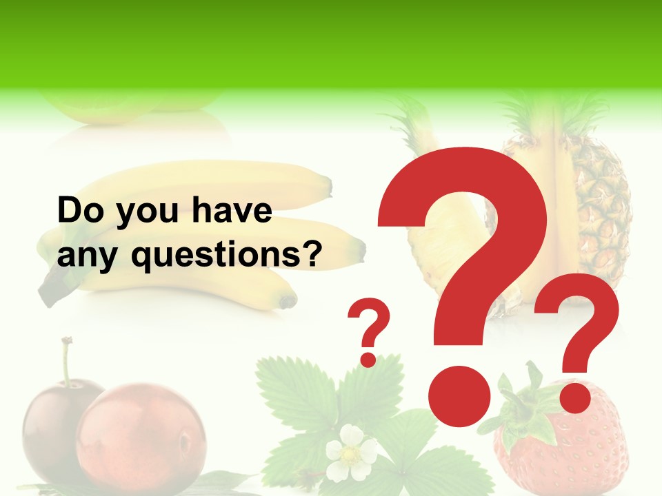 Fruit Yellow Collection PowerPoint Template