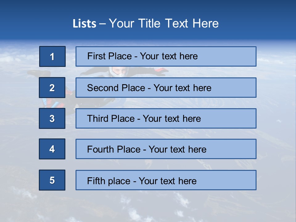 Haze Sport Fly PowerPoint Template