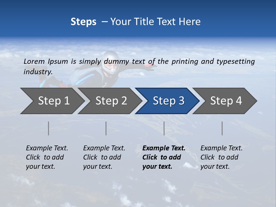 Haze Sport Fly PowerPoint Template