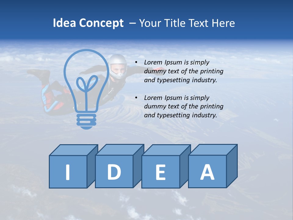 Haze Sport Fly PowerPoint Template