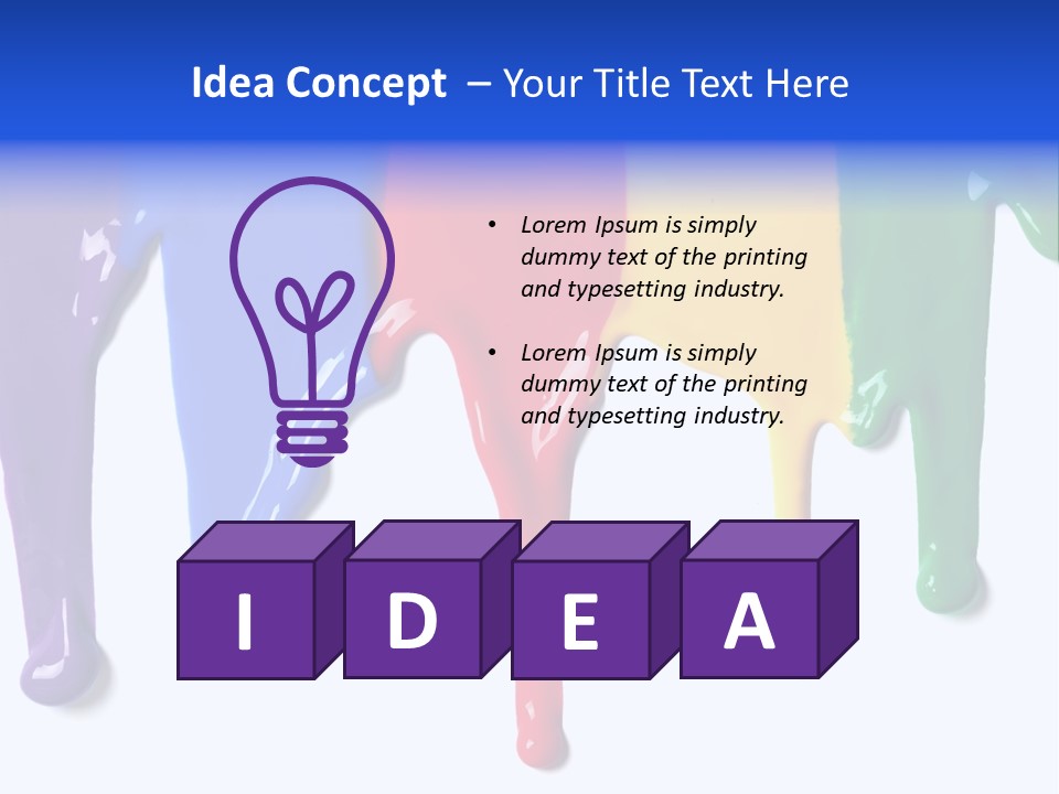 Creativity Material Colour PowerPoint Template