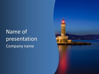 Waves Spotlight Tourism PowerPoint Template