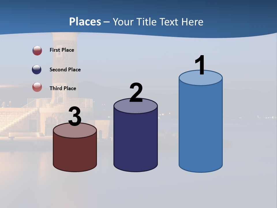 Waves Spotlight Tourism PowerPoint Template