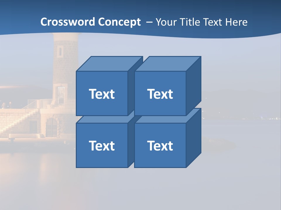 Waves Spotlight Tourism PowerPoint Template