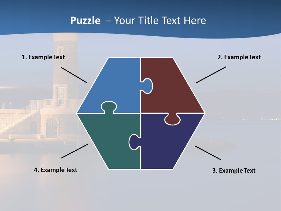 Waves Spotlight Tourism PowerPoint Template