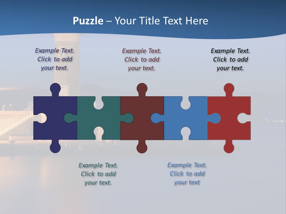 Waves Spotlight Tourism PowerPoint Template