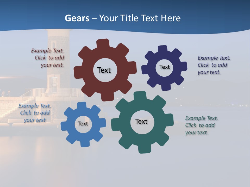 Waves Spotlight Tourism PowerPoint Template