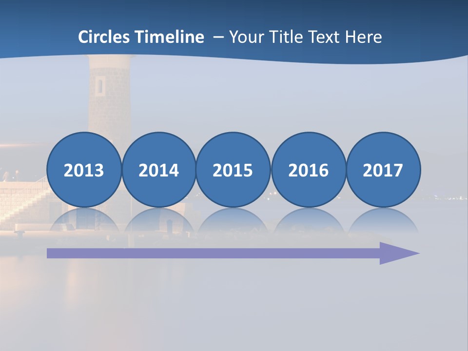 Waves Spotlight Tourism PowerPoint Template