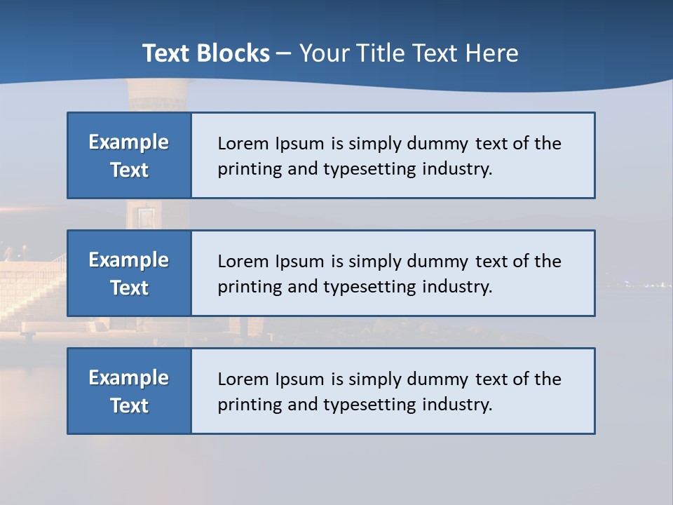 Waves Spotlight Tourism PowerPoint Template