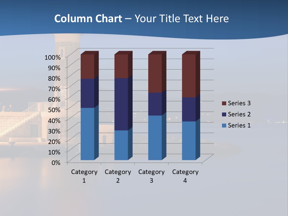 Waves Spotlight Tourism PowerPoint Template