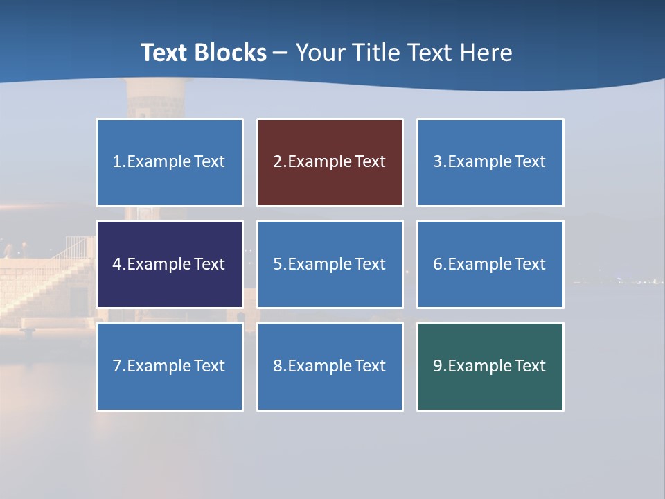 Waves Spotlight Tourism PowerPoint Template