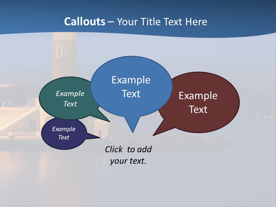 Waves Spotlight Tourism PowerPoint Template