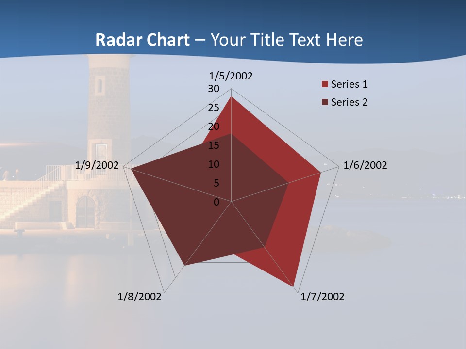Waves Spotlight Tourism PowerPoint Template