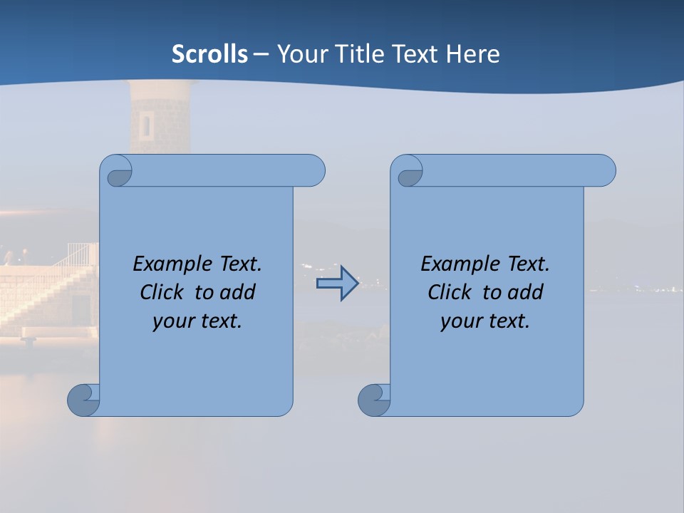 Waves Spotlight Tourism PowerPoint Template