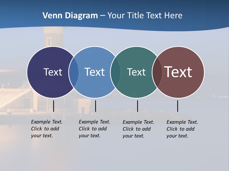 Waves Spotlight Tourism PowerPoint Template
