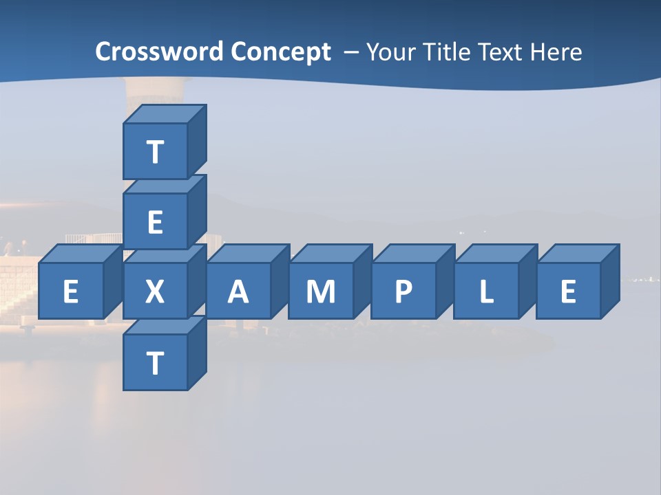 Waves Spotlight Tourism PowerPoint Template
