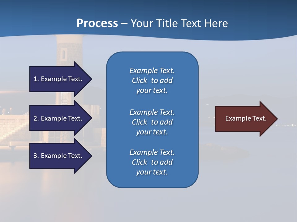 Waves Spotlight Tourism PowerPoint Template