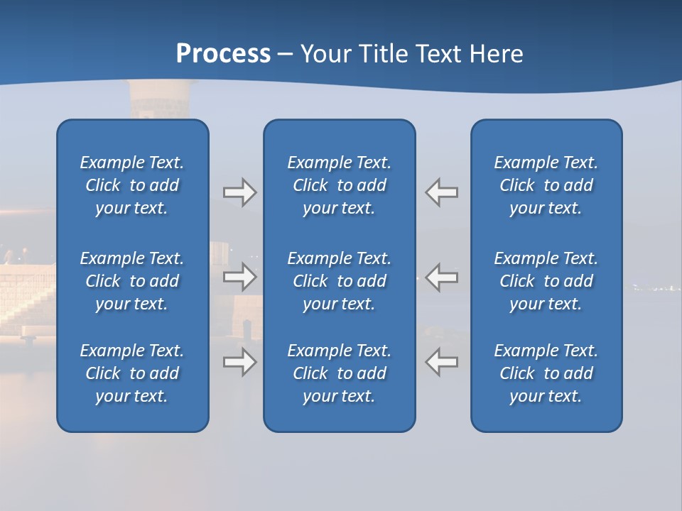 Waves Spotlight Tourism PowerPoint Template