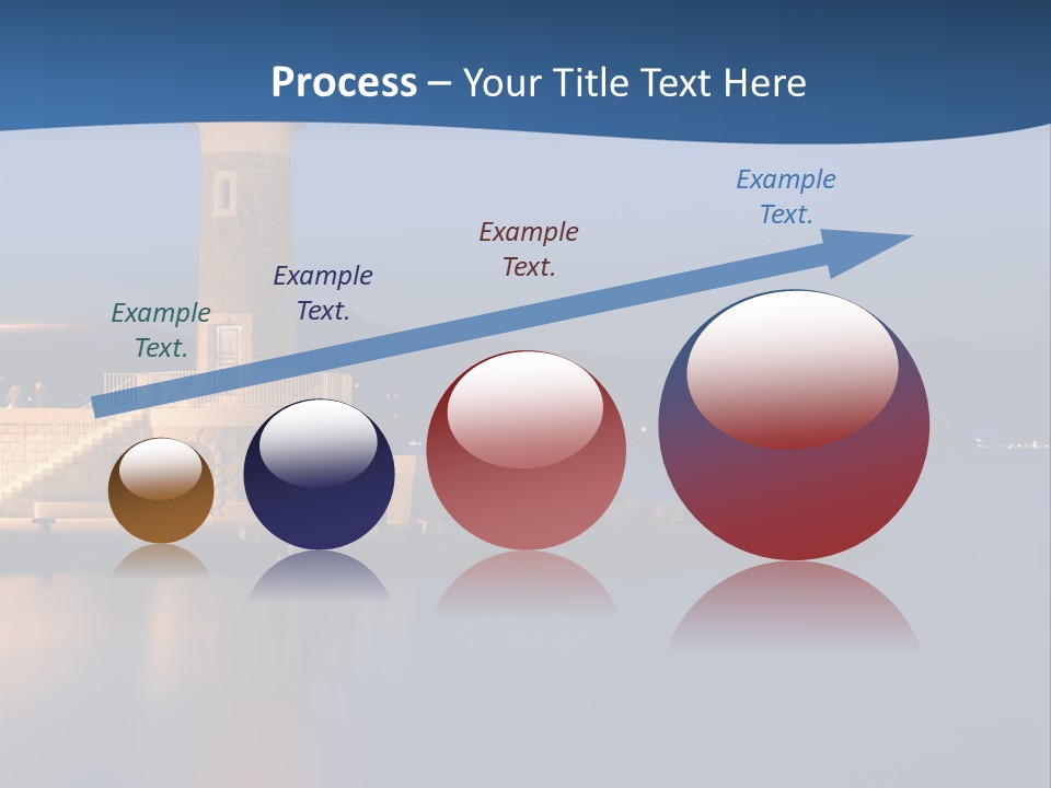 Waves Spotlight Tourism PowerPoint Template