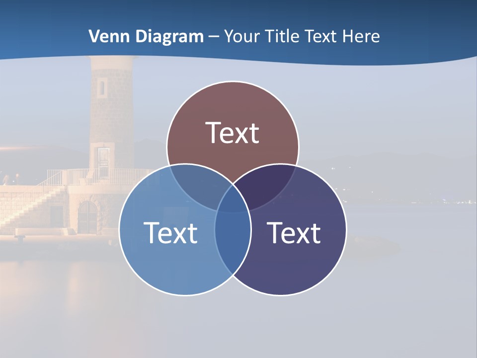 Waves Spotlight Tourism PowerPoint Template