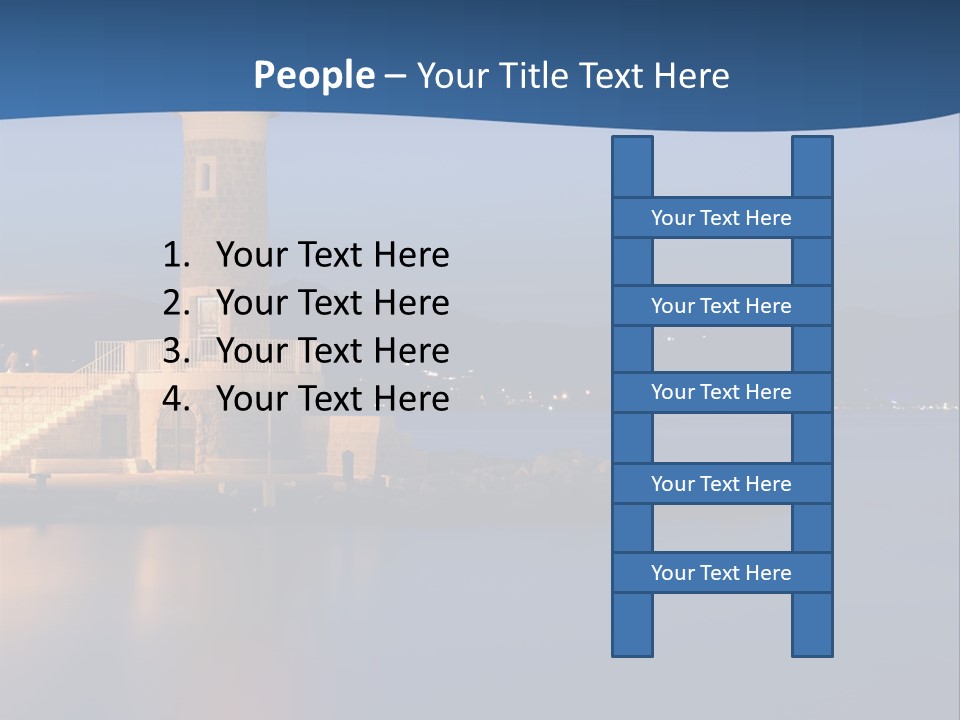 Waves Spotlight Tourism PowerPoint Template