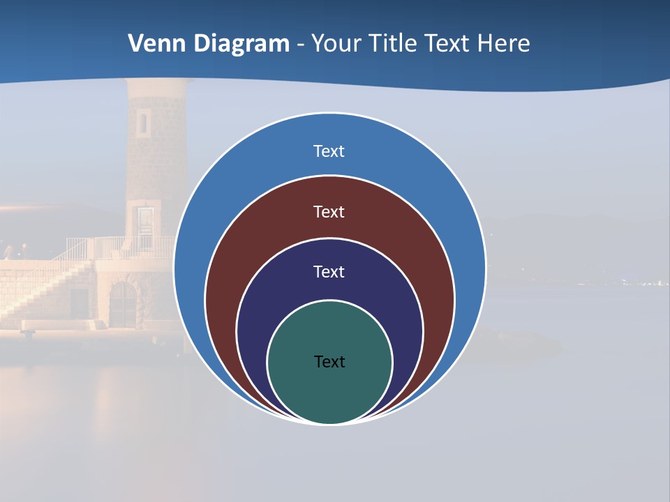 Waves Spotlight Tourism PowerPoint Template