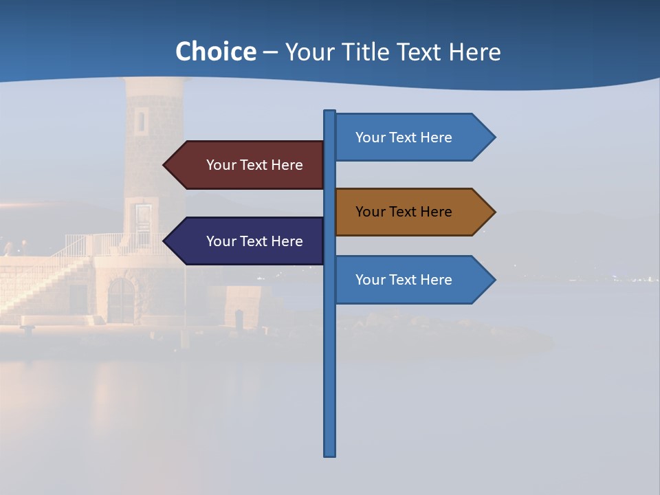 Waves Spotlight Tourism PowerPoint Template