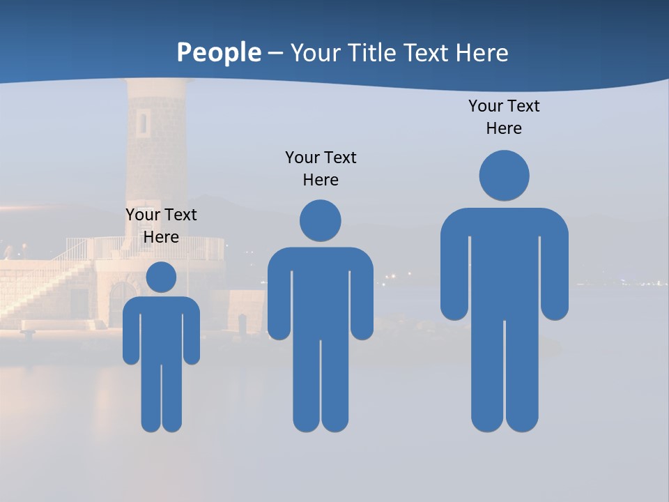 Waves Spotlight Tourism PowerPoint Template