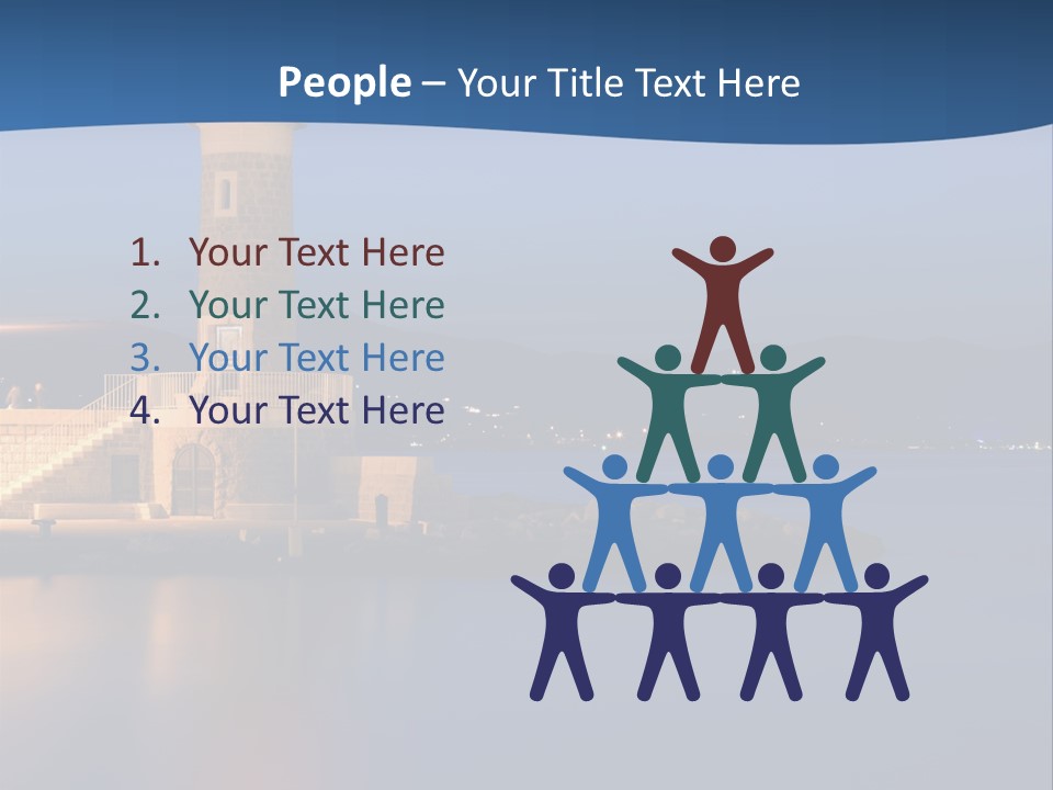 Waves Spotlight Tourism PowerPoint Template