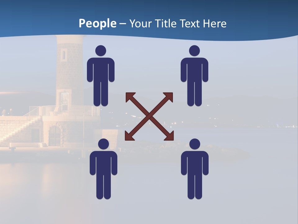 Waves Spotlight Tourism PowerPoint Template