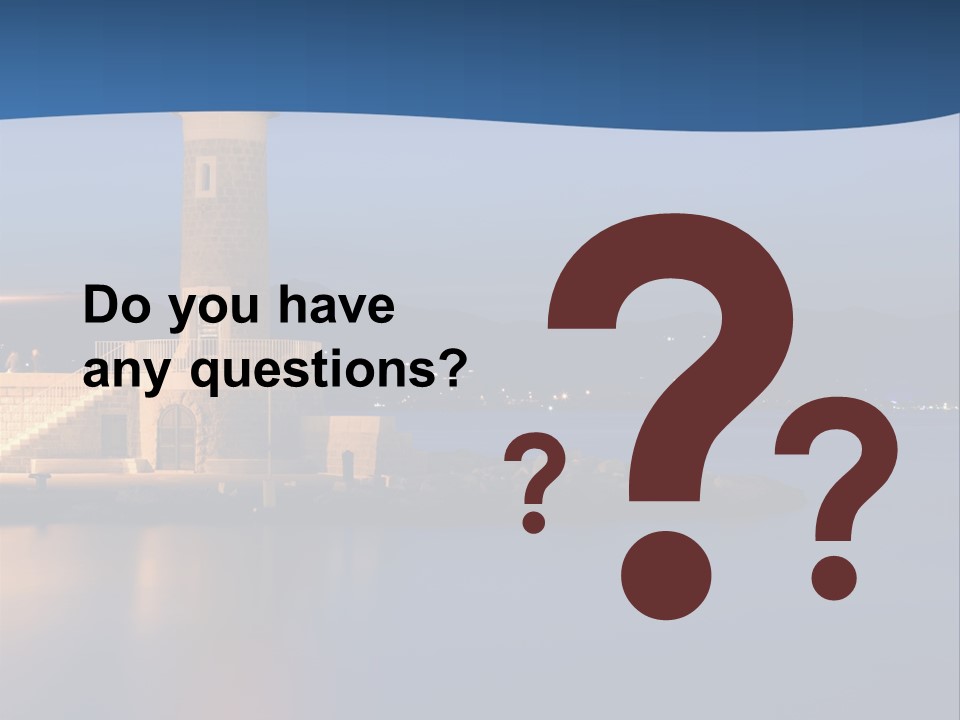 Waves Spotlight Tourism PowerPoint Template