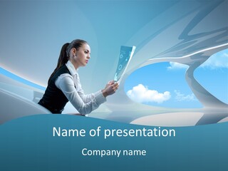 Virtual Digital Reading PowerPoint Template