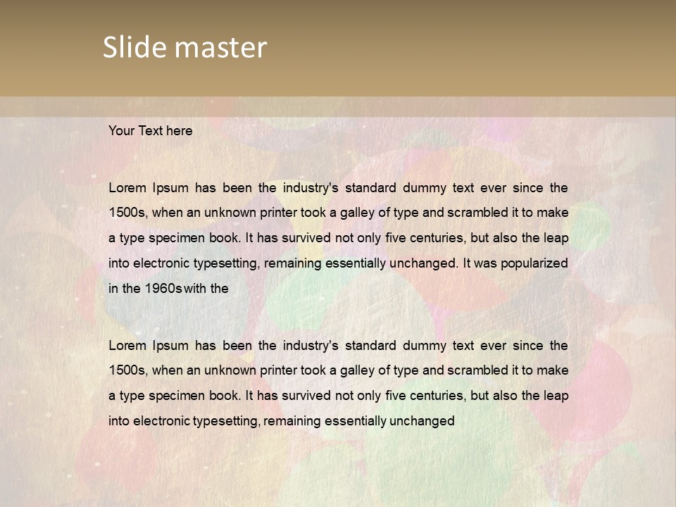 Decoration Dirty Retro PowerPoint Template