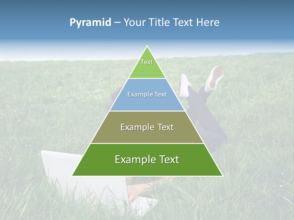Woman Smile Field PowerPoint Template