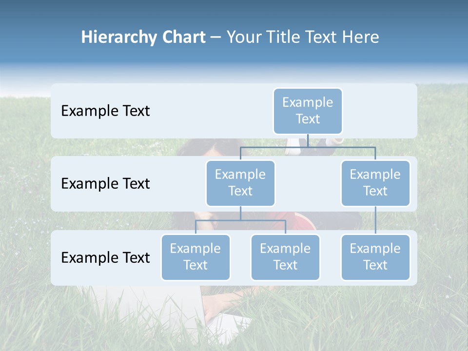 Woman Smile Field PowerPoint Template