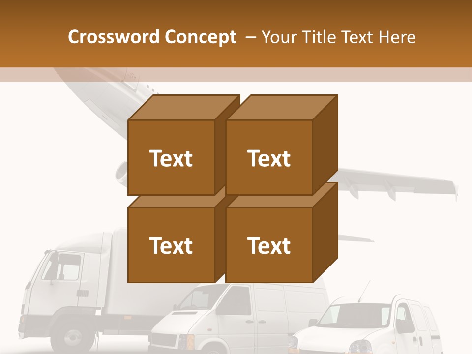 Vehicle Transporter Truck PowerPoint Template