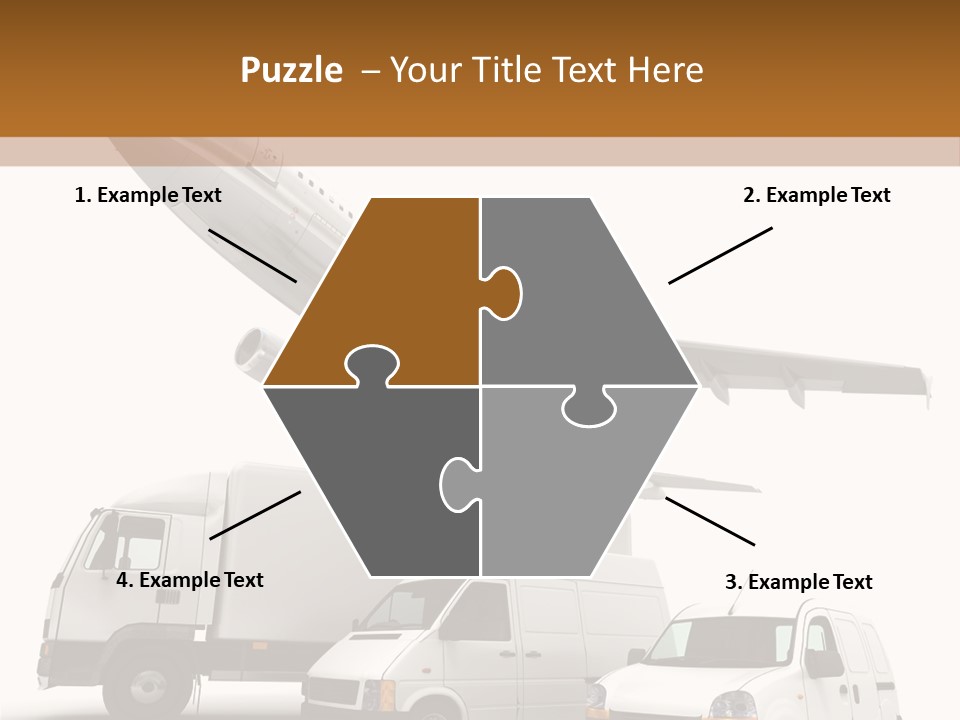 Vehicle Transporter Truck PowerPoint Template