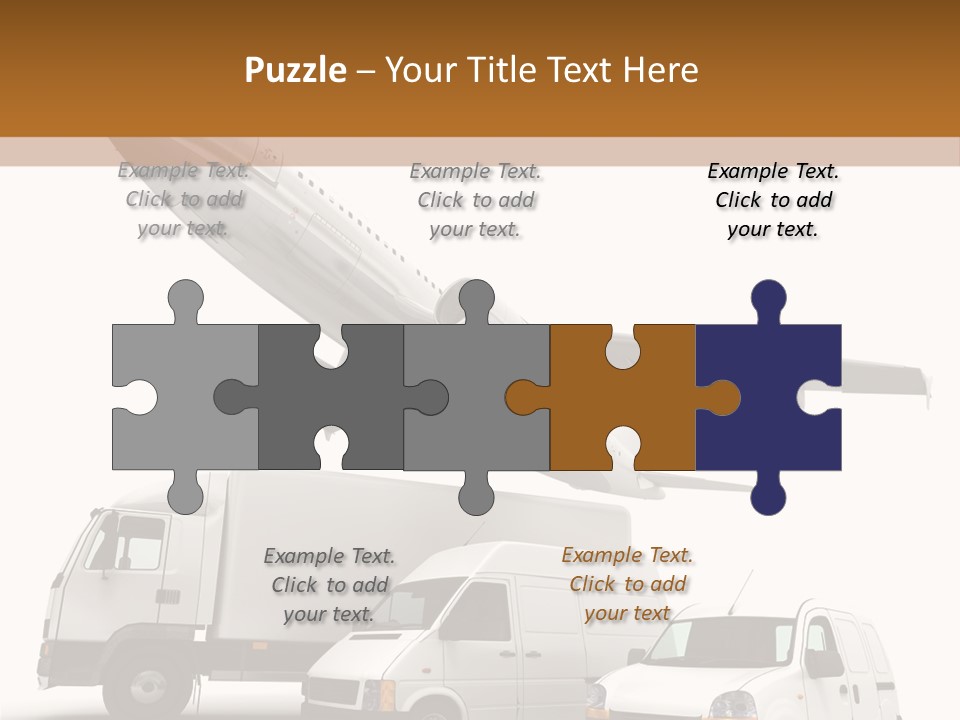 Vehicle Transporter Truck PowerPoint Template