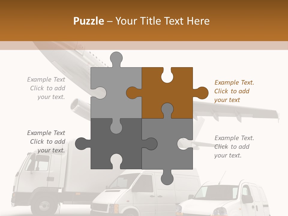 Vehicle Transporter Truck PowerPoint Template