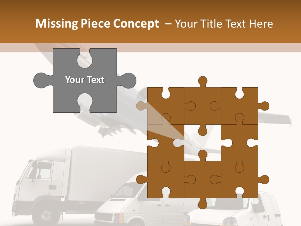 Vehicle Transporter Truck PowerPoint Template