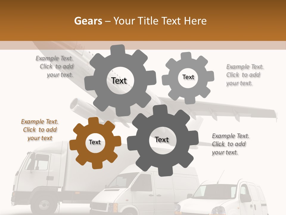 Vehicle Transporter Truck PowerPoint Template