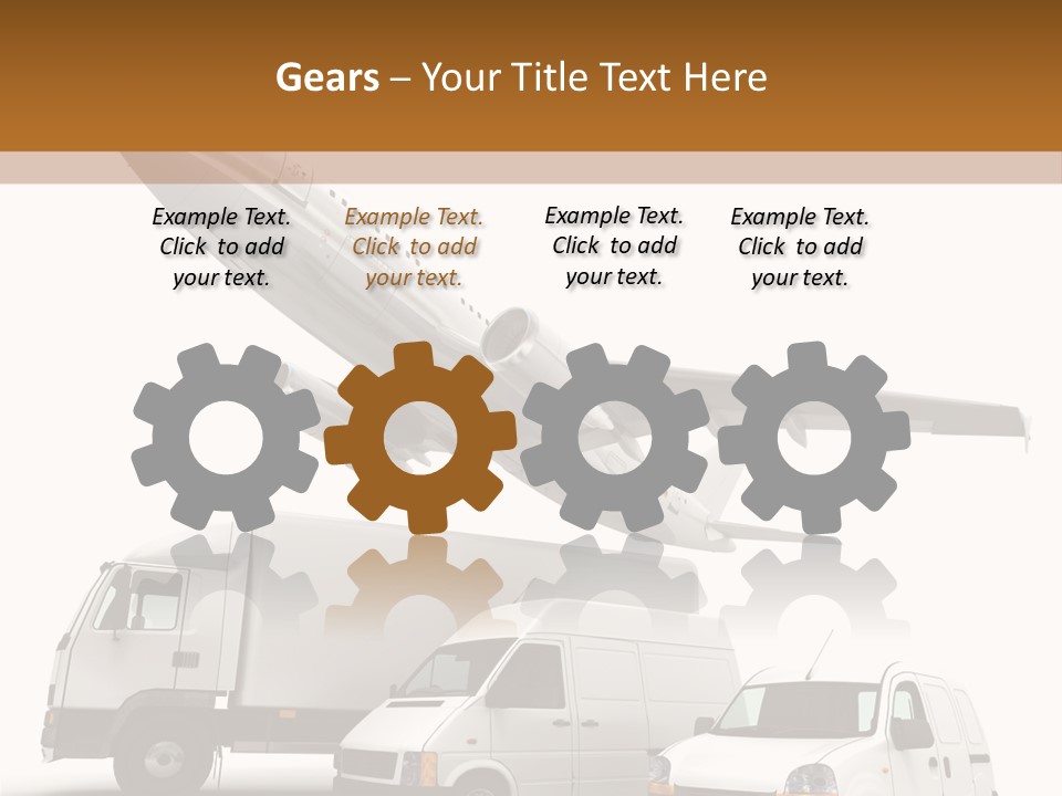 Vehicle Transporter Truck PowerPoint Template